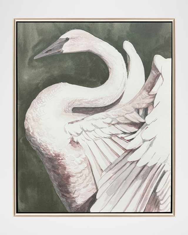 "Swan Dance II" Framed Giclee by Grace Popp